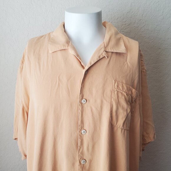Tommy Bahama Coral Short Sleeve Silk Shirt Men's XXL - Picture 2 of 7
